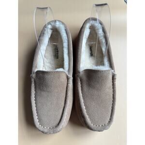 FIRESIDE Dearfoams Woman's Slippers Mel Genuine Shearling Moccasin, Chestnut 8